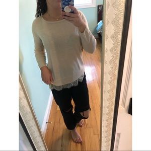 Lace Decorated Sweater